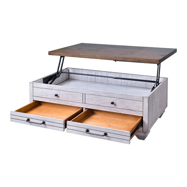 Westbrook Lift Top 2-Drawer Coffee Table