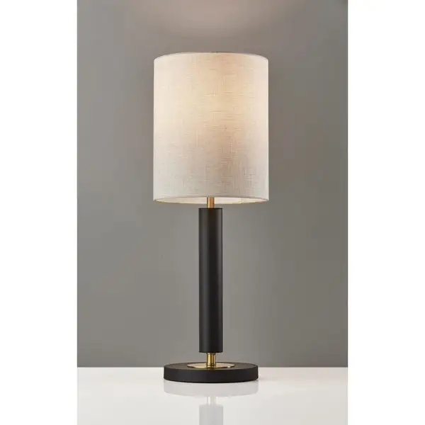 Strick and Bolton Daniela Satin Steel Table Lamp