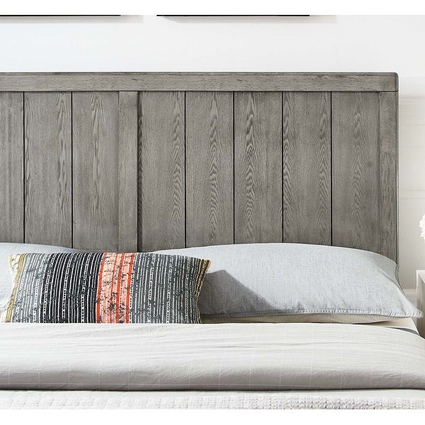 Widman Country Style Full Size Grey Wooden Headboard - - 32157934