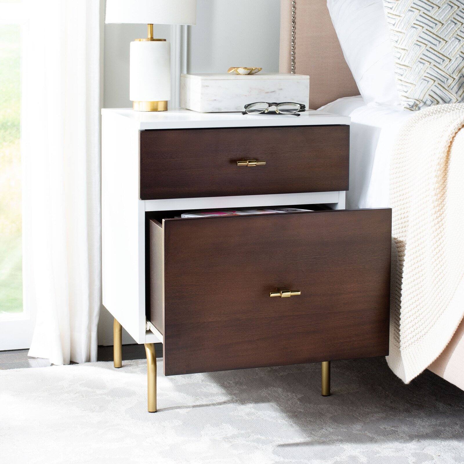 Safavieh Genevieve 2 Drawer Nightstand