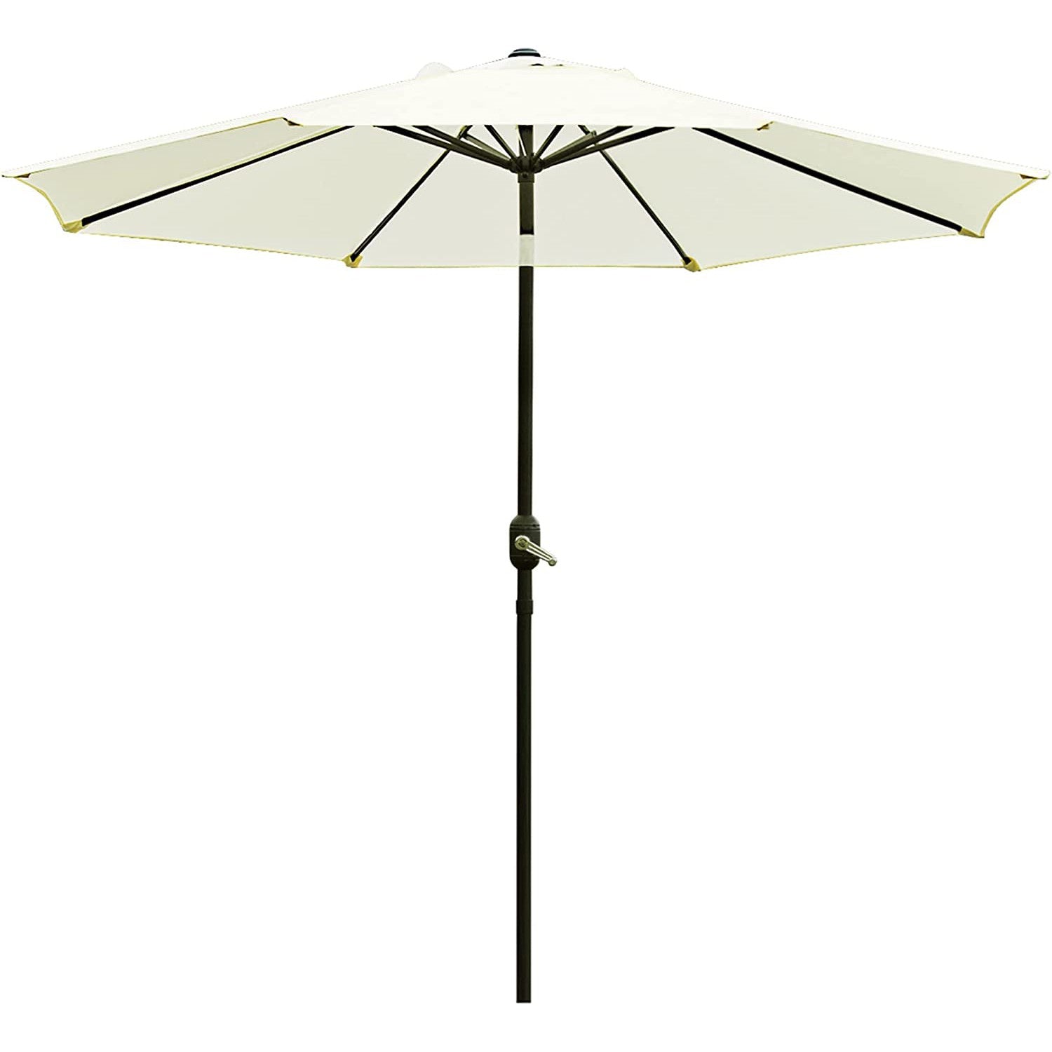 9-Foot Outdoor Patio Umbrella  -Hexagonal Basic Push-Tilt