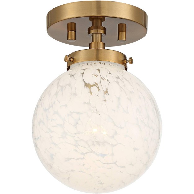 Wide Art Glass Globe For Dining Kitchen