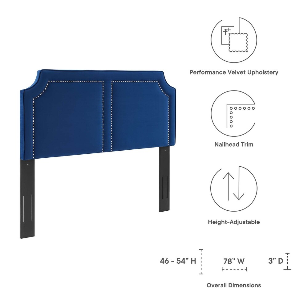 Cynthia Performance Velvet King/California King Headboard