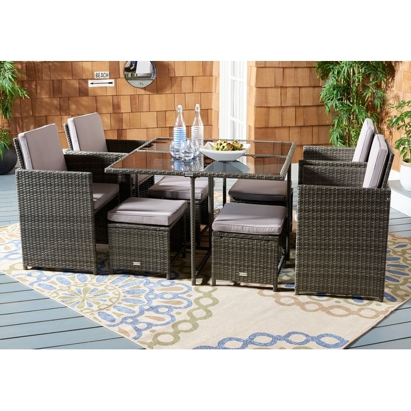 SAFAVIEH Outdoor Living Enerson 5Piece Patio Dining Set.