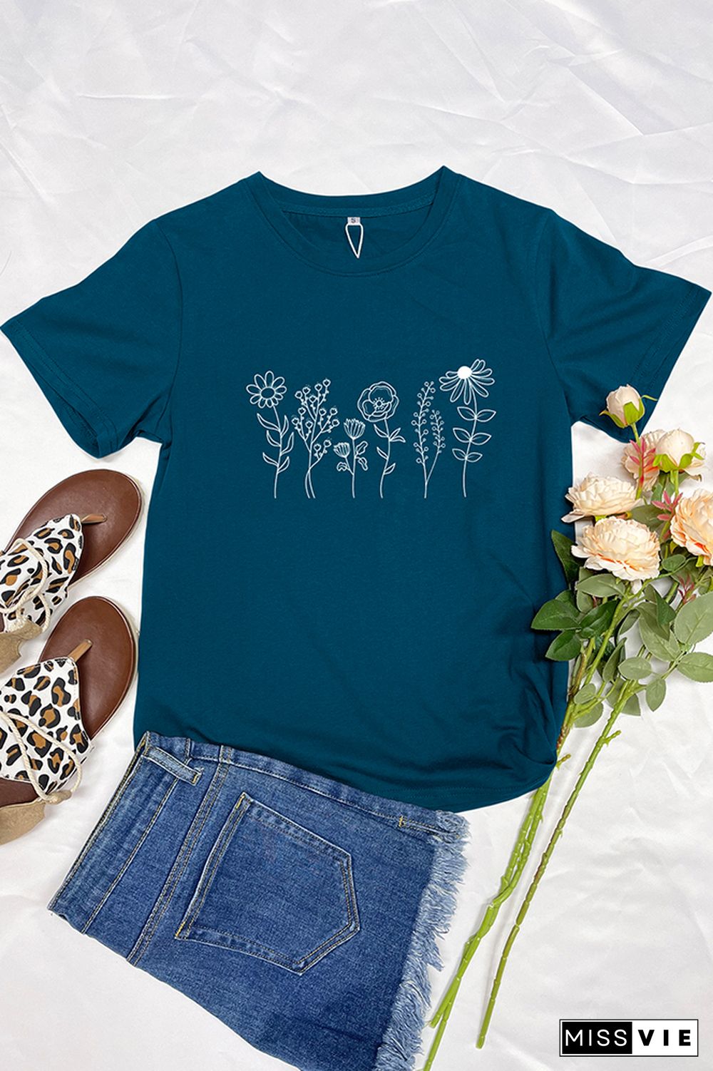 Wildflowers Graphic T-Shirt Wholesale