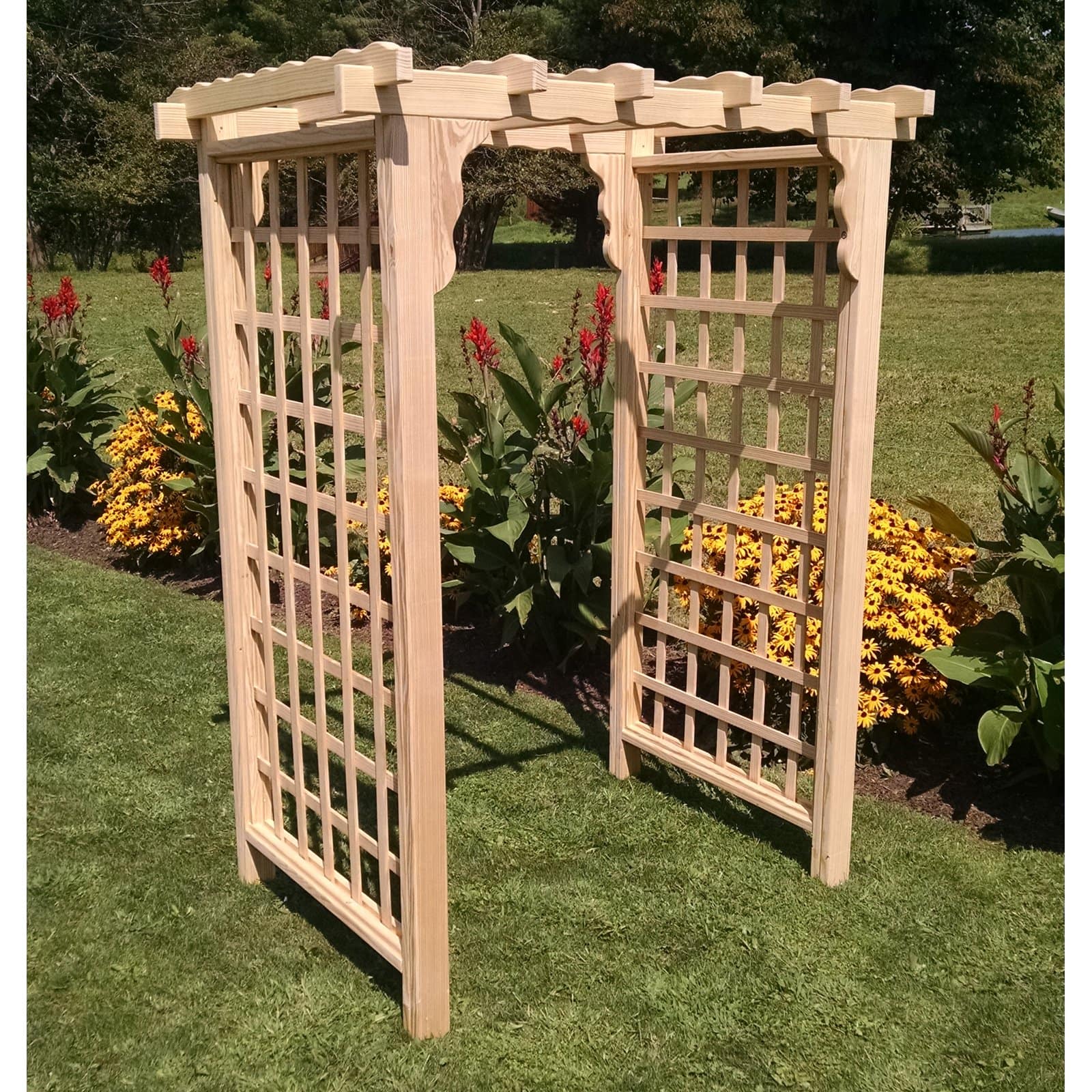 A &amp; L Furniture Lexington 7 ft. High Wood Arbor