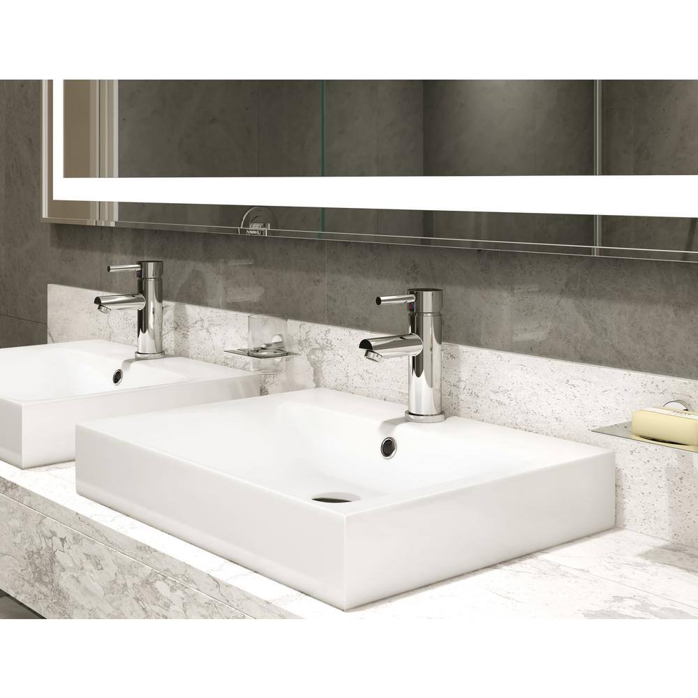 Symmons Modern Single Hole Single-Handle Bathroom Faucet with Drain Assembly in Chrome SLS-3512-1.0