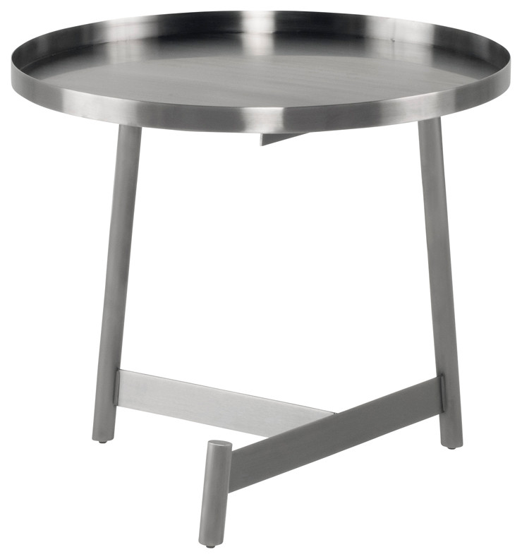 Landon Graphite Side Table   Contemporary   Side Tables And End Tables   by HedgeApple  Houzz