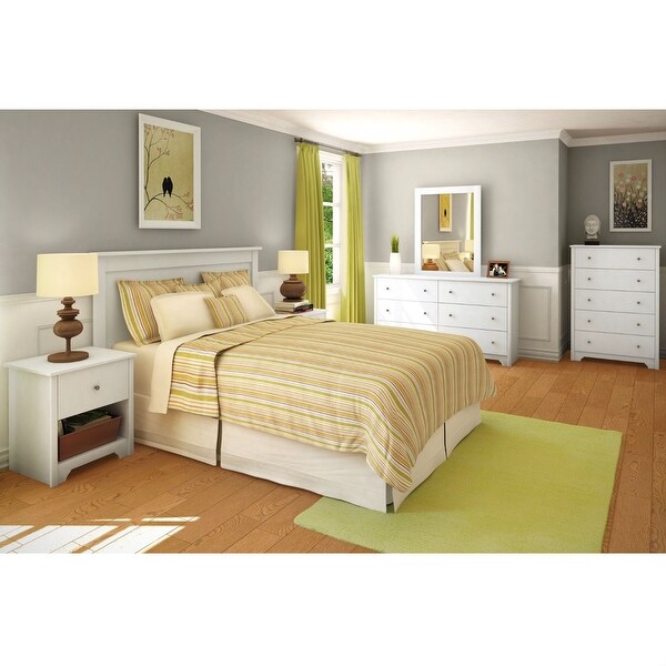 Full / Queen size Headboard in White Finish - - 29063344