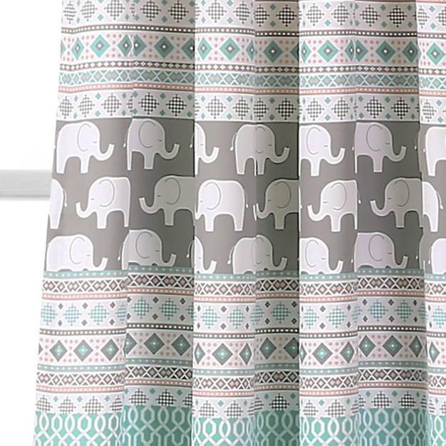 Elephant Striped Window Curtain Panels Lush D cor