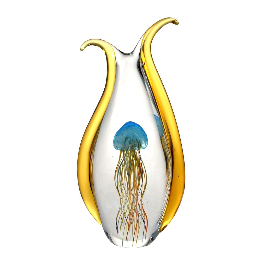 Jellyfish Handcrafted Art Glass Figurine