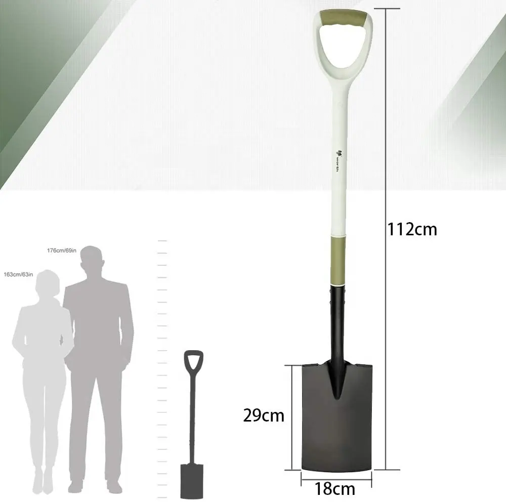 Worth Heavy Duty Steel Long Handle Cheap Garden Tools Wholesale Hand Shovel Spade