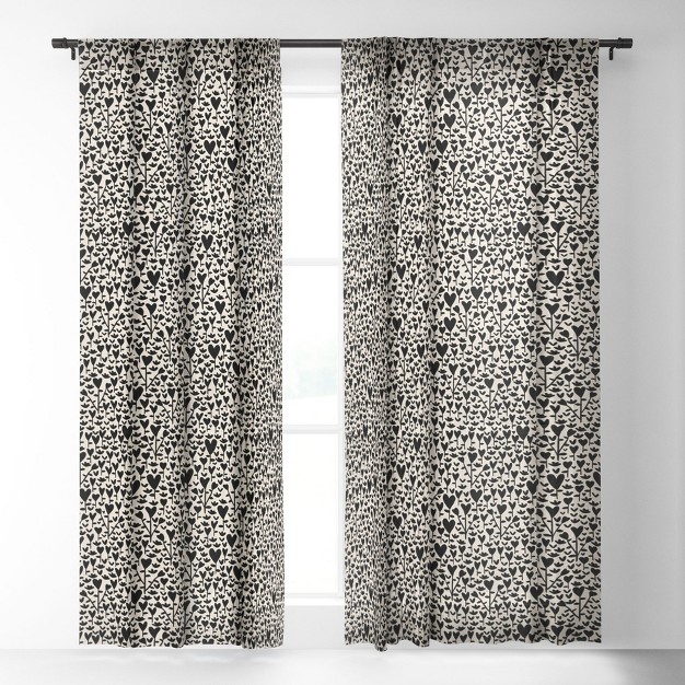 X 108 quot Single Panel Sheer Window Curtain Society 6