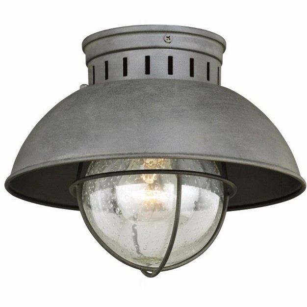 Vaxcel Harwich 1 Light Flush Mount Textured Gray