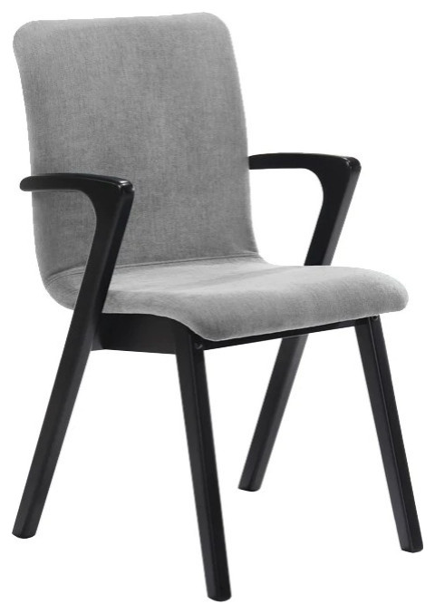 Caterina Arm Chair  Light Gray Fabric 20 quotx24 quotx34   Midcentury   Dining Chairs   by V.S.D Furniture  Houzz