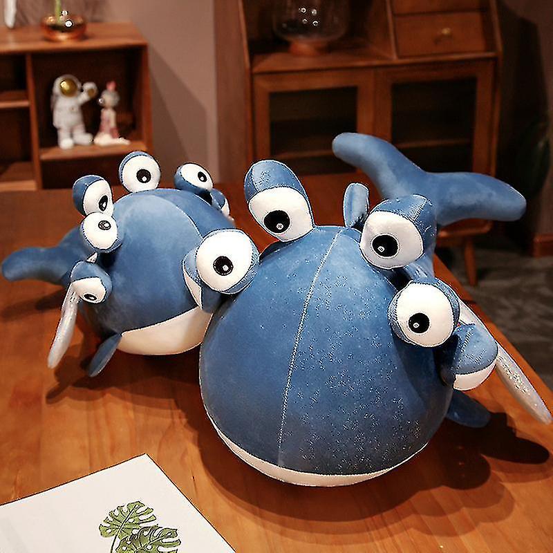 Six eyed Flying Fish Doll Blue Whale Pillow Puppet Doll Children's Plush Toys