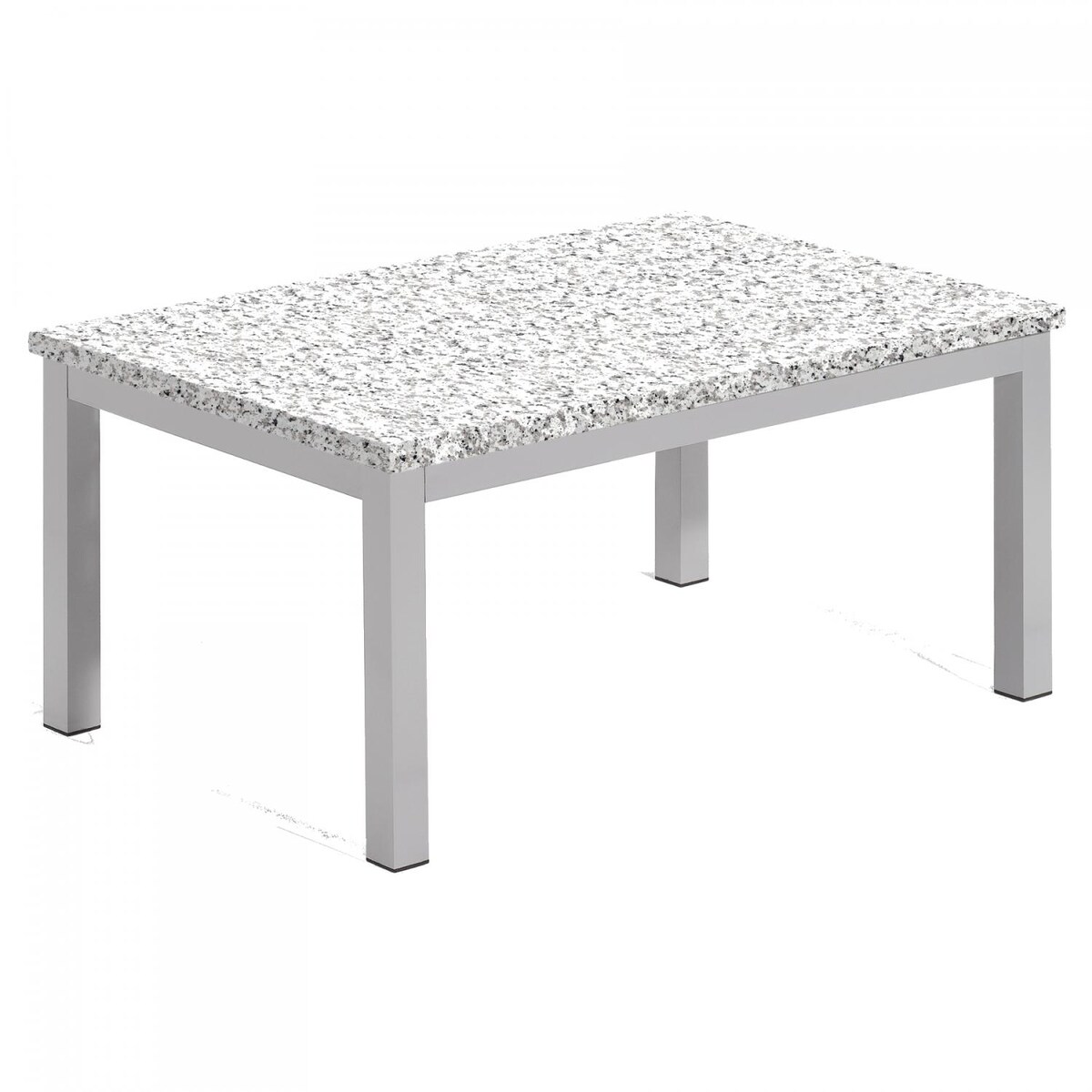 Argento 3 Piece Wicker Patio Conversation Set W/ Lite-Core Ash Coffee Table and Eggshell White Cushions By Oxford Garden