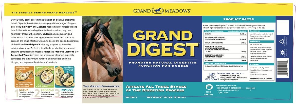 Grand Meadows Grand Digest Powder Horse Supplement