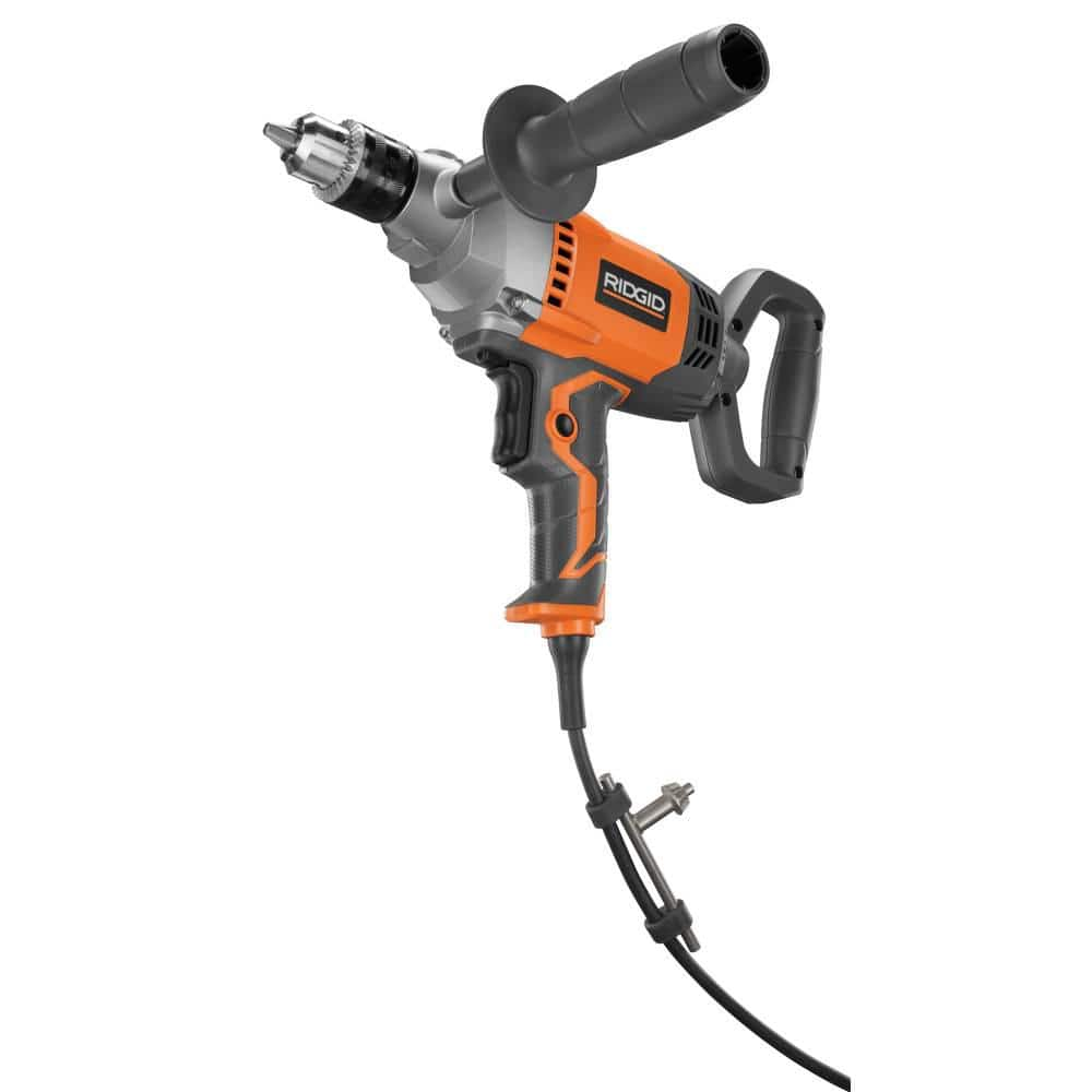 RIDGID 9 Amp Corded 1/2 in. Spade Handle Mud Mixer R7122