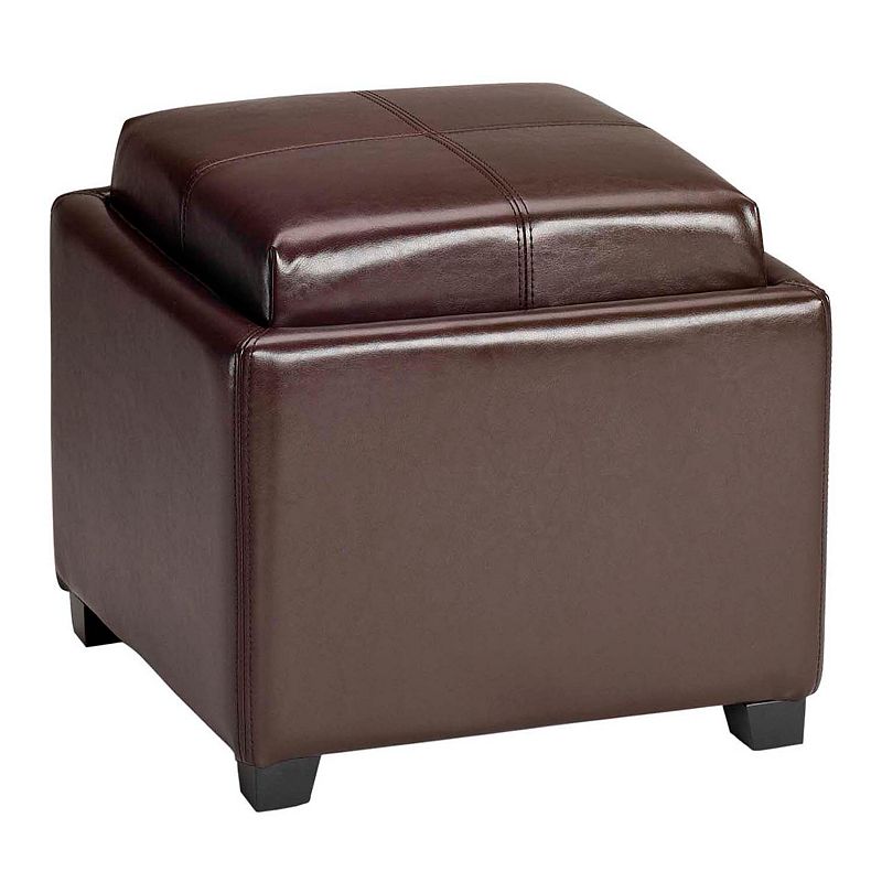 Safavieh Bennett Single Tray Storage Ottoman