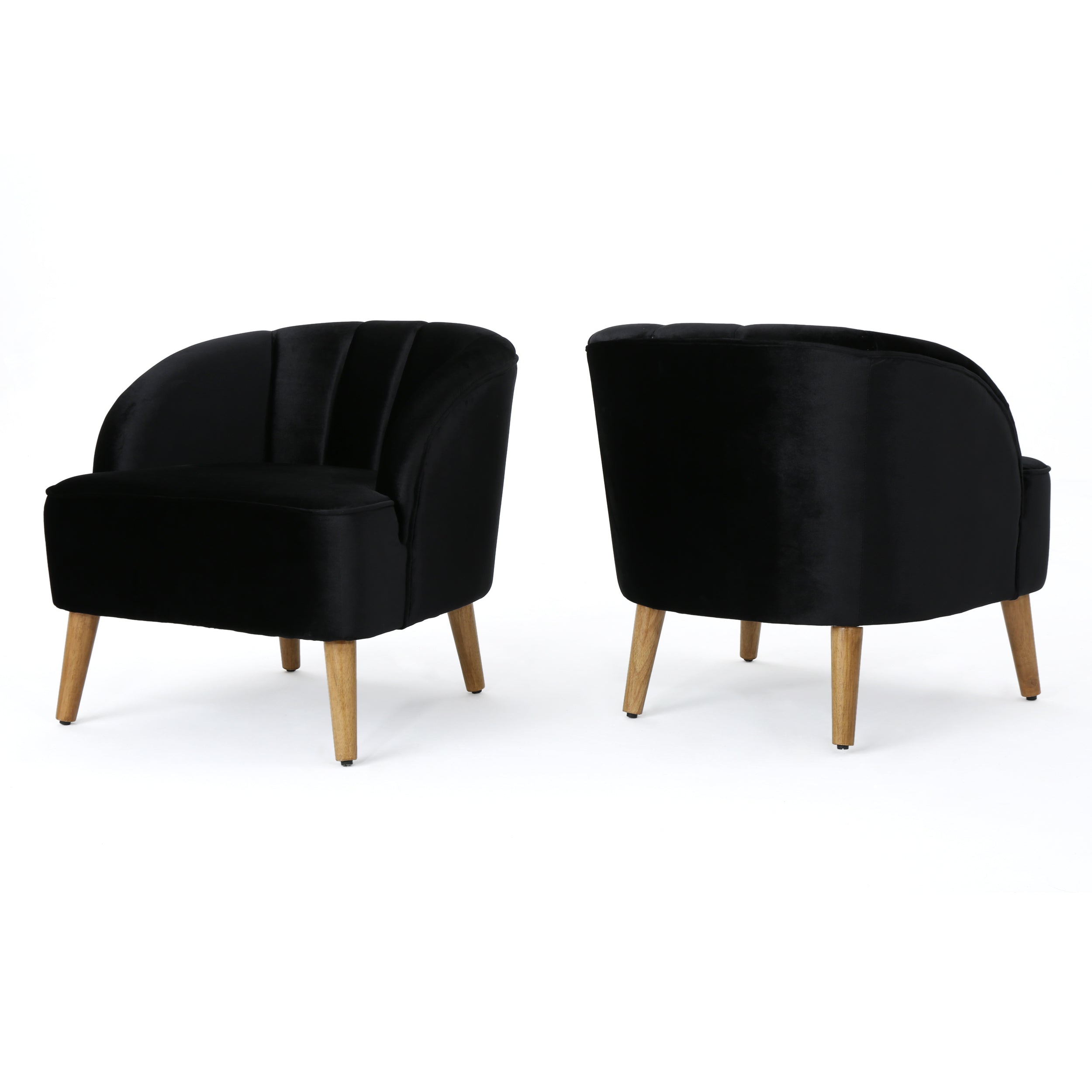 Scarlett Modern Velvet Accent Chair (Set of 2)