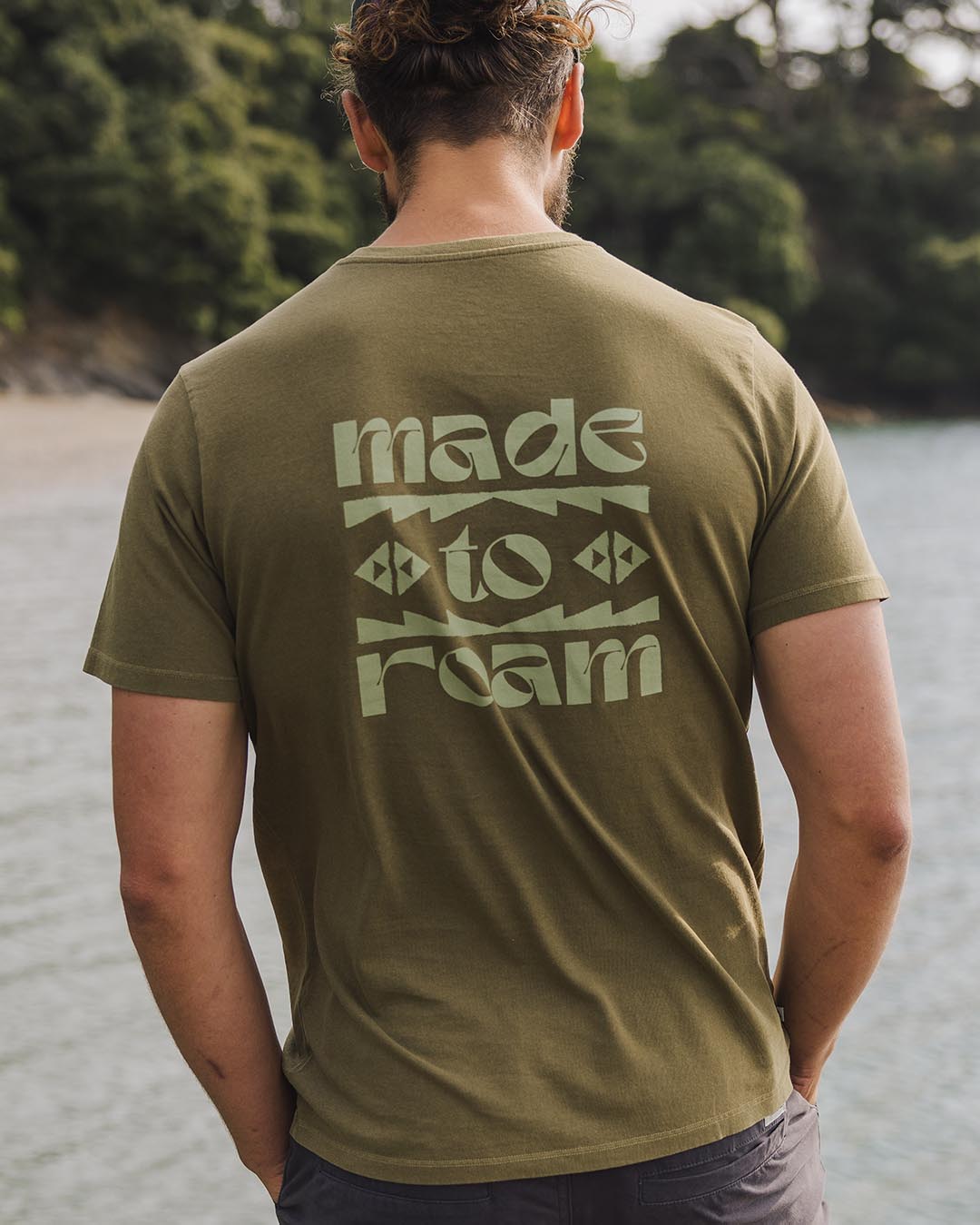 Sunrise Recycled Cotton T-Shirt - Loden Green