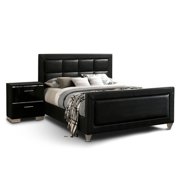 Furniture of America Zuir Contemporary Black 2-piece Bedroom Set - - 31747154