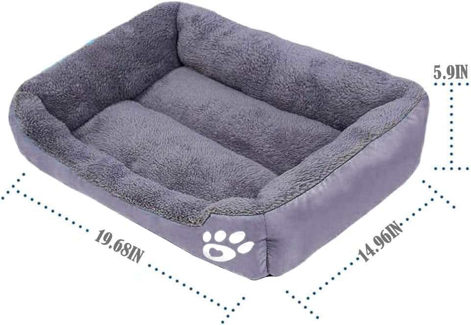 PinkSheep Dog Bed Pet Dogs Cat Beds for Small Medium Cats Dogs Gray