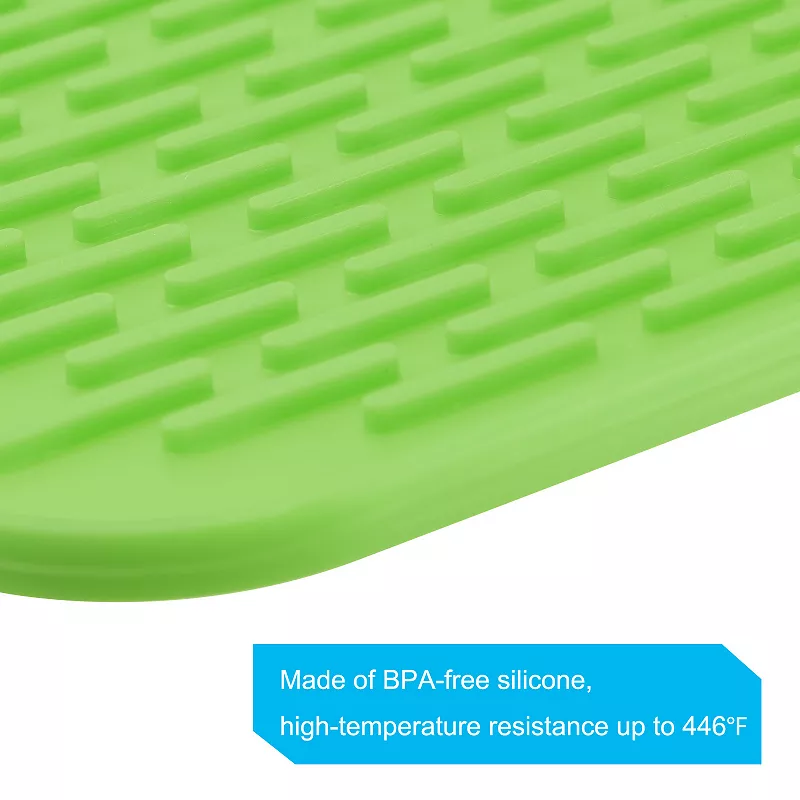 2 Pcs 8.5 x 6 Sink Drain Pad Silicone Dish Drying Mat Set