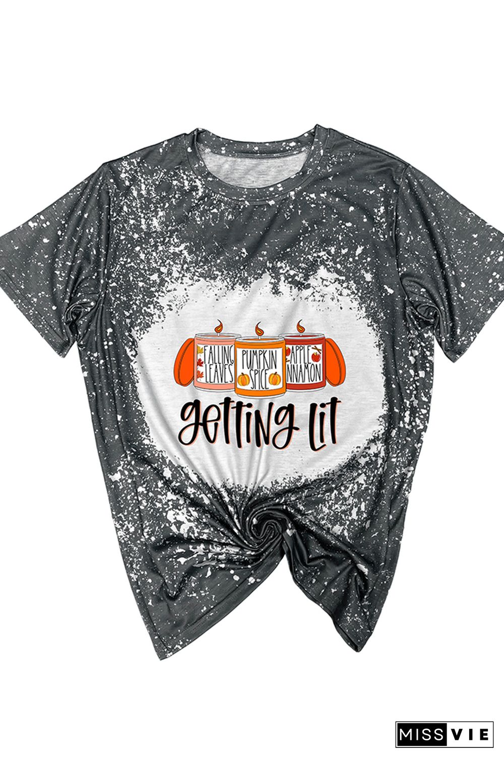 Getting Lit Candles Thanksgiving Graphic Tee Wholesale