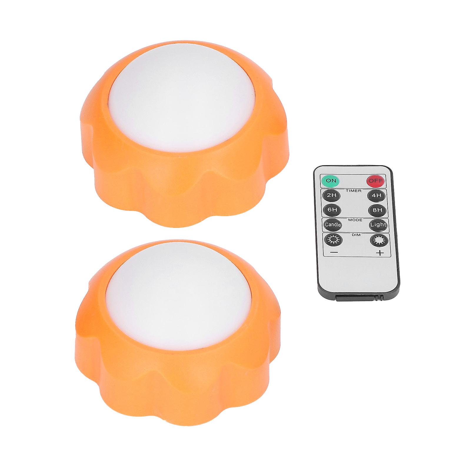 2pcs Led Night Light Multifunction Adjustable Brightness Remote Control Nursery Night Light For Bedroom Kids Room