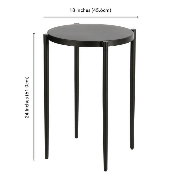 Wayne Side Table Blackened Bronze Finish