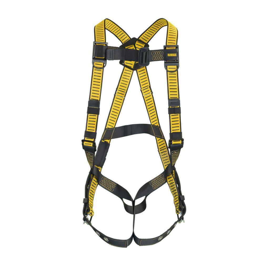 DW 5-Point Fall Protection Harness with Pass-Thru Chest and Tongue Buckle Legs DXFP512002