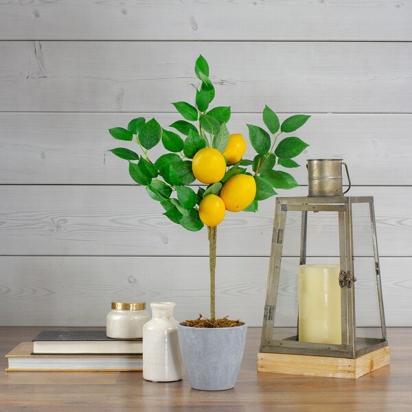 Artificial Potted Mini Lemon Tree