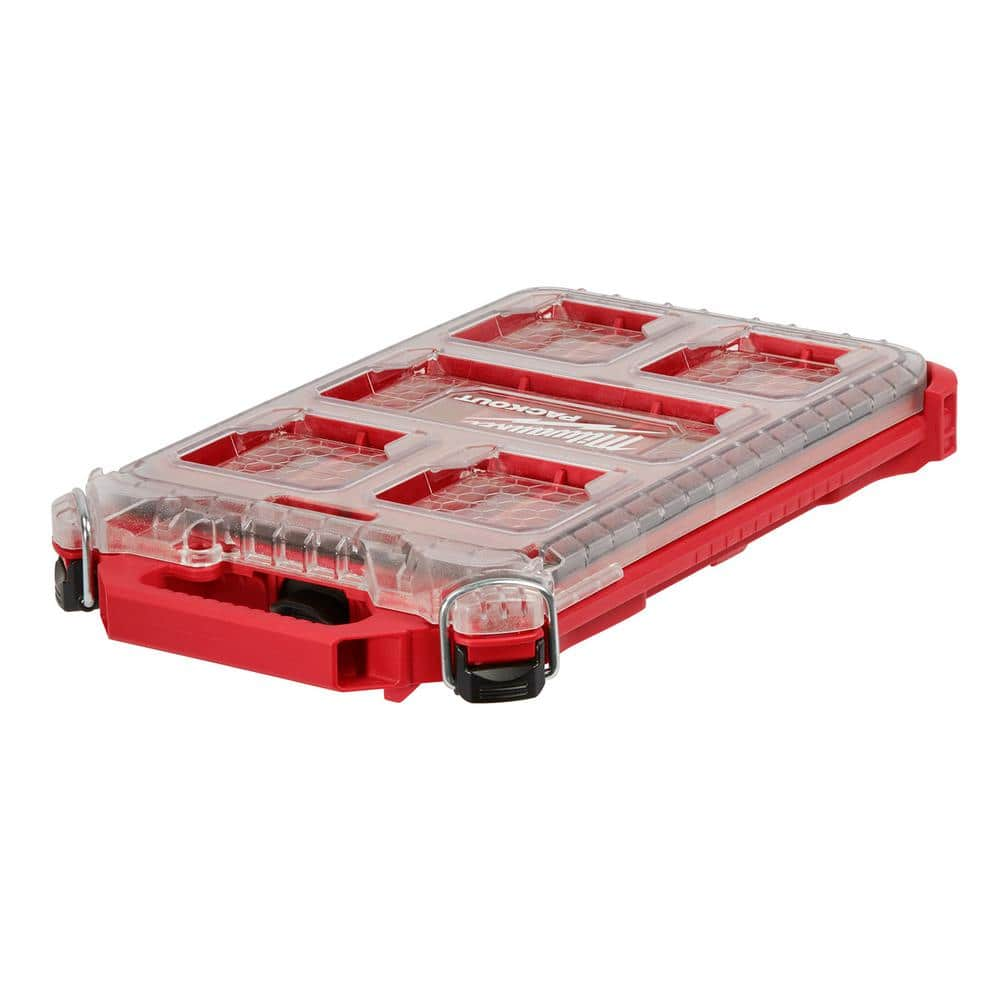 Milwaukee PACKOUT 5-Compartment Low-Profile Compact Small Parts Organizer 48-22-8436