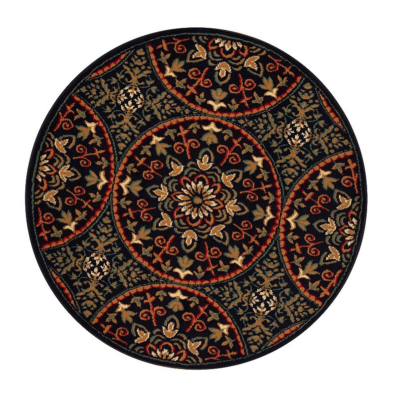 Superior Fancy Medallion Traditional Indoor Area Rug