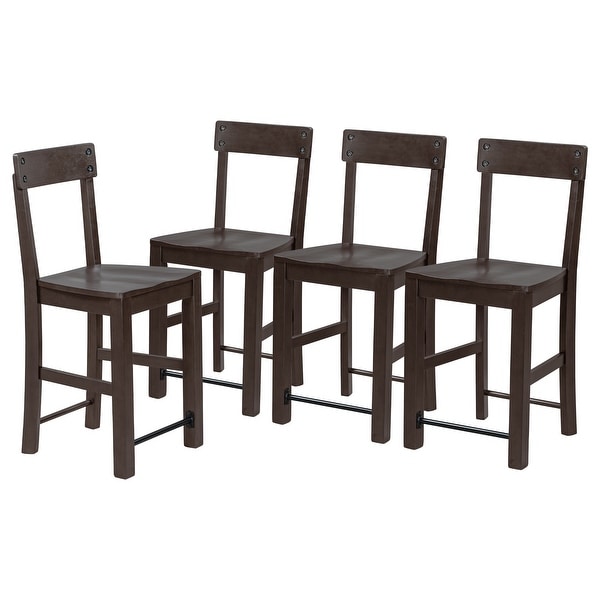 Dining Room Chairs with Ergonomic Design， Set of 4