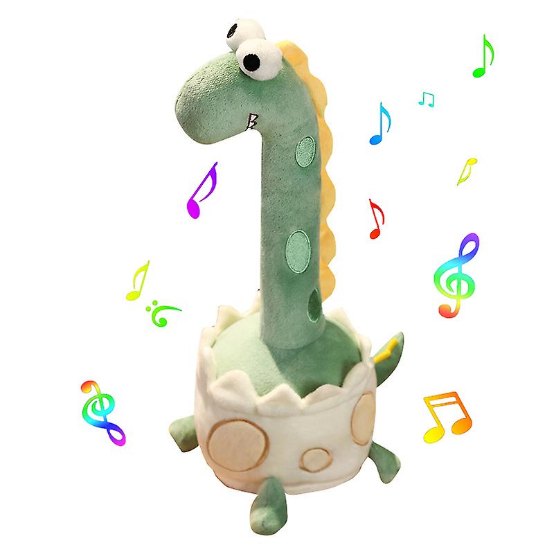 Dancing Dinosaur Toy That Repeats What You Say! With Glowing Singing Recording Cute Dinosaur Stuffed Animal Kids Toy Birthday Xmas Gifts