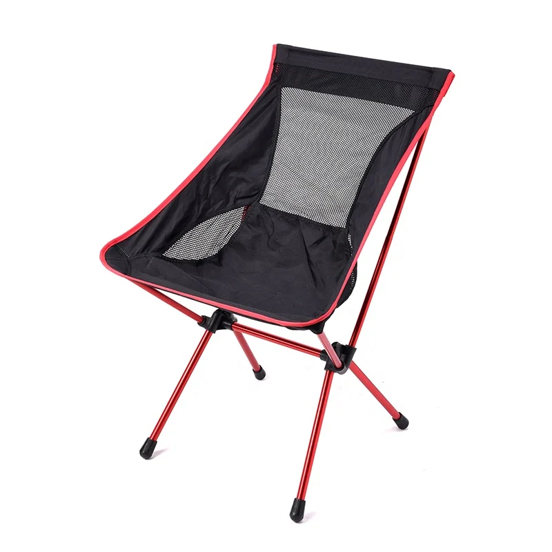 Outdoor Aluminum Furniture Ultralight Portable Folding Camping Beach Chair With Oxford Seat