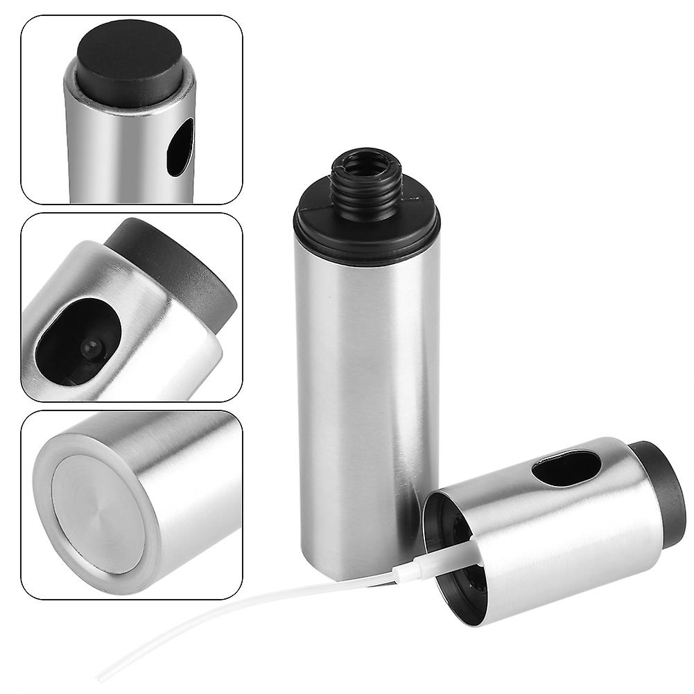 Stainless Steel Olive Oil Spraying Bottle Dispenser Sprayer Can Jar Kitchen Barbecue Tool