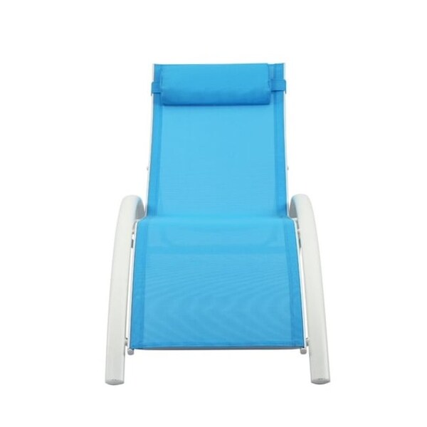 2-Piece Aluminum Outdoor Chaise Lounge