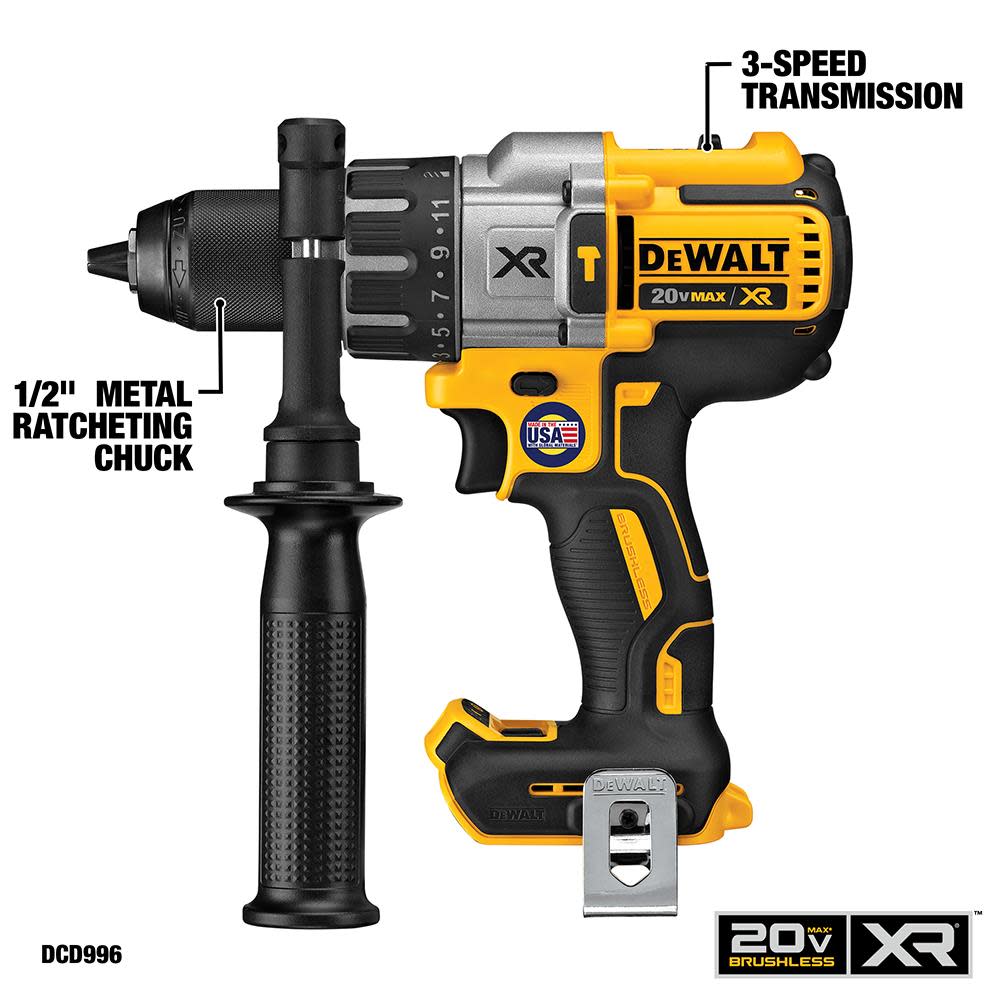 DEWALT 20V MAX* XR Lithium Ion Hammerdrill and Reciprocating Saw Combo Kit (5.0AH packs)