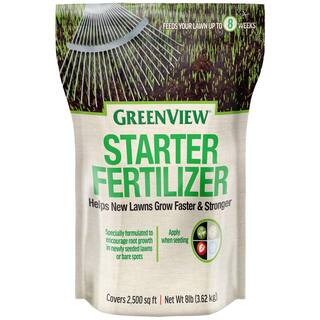 GreenView 8 lbs. 2500 sq. ft. Spring or Fall Lawn Starter Fertilizer 10-18-10 2129863