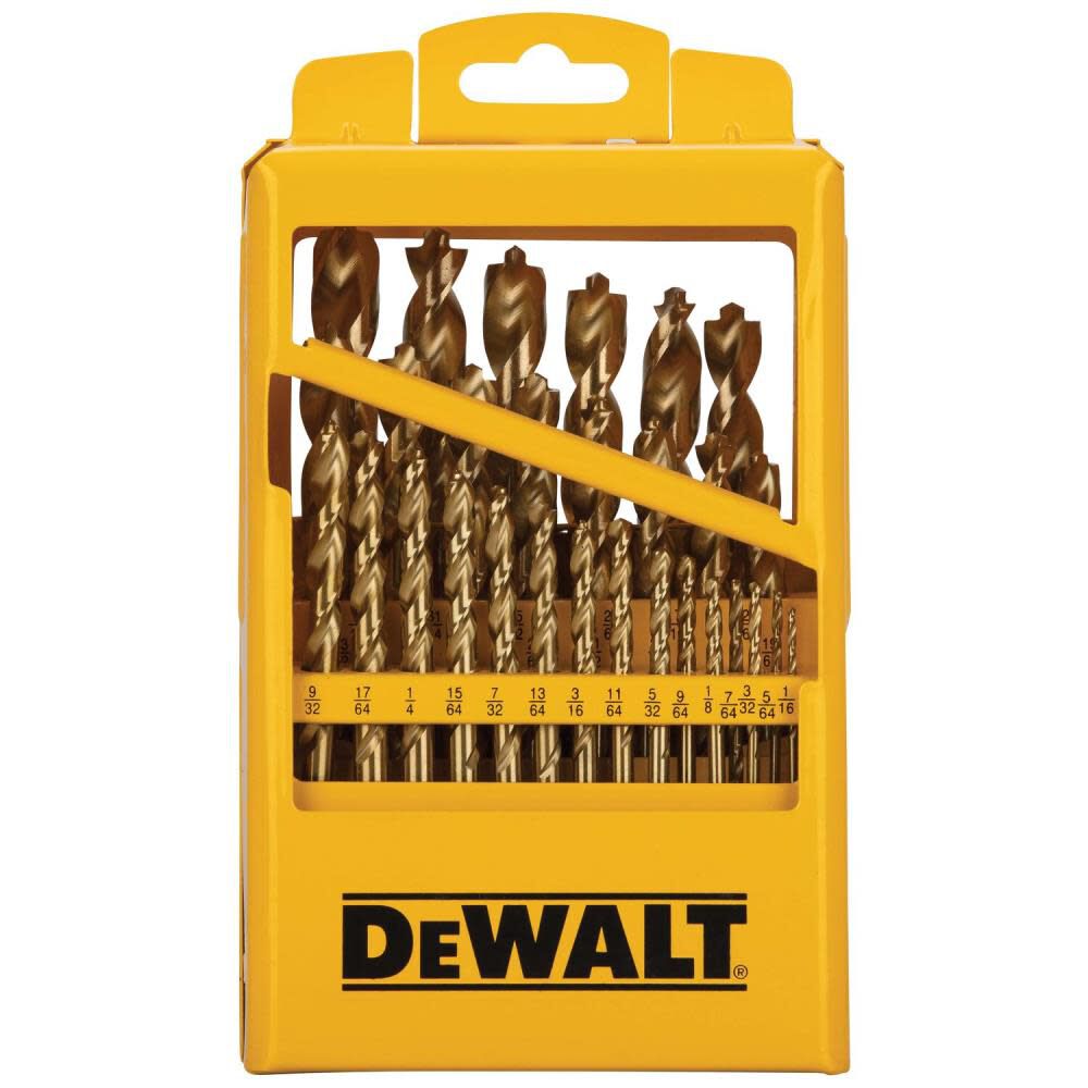 DW 29PC Titanium Nitride Coated Pilot Point Drill Bit Set DW1369 from DW