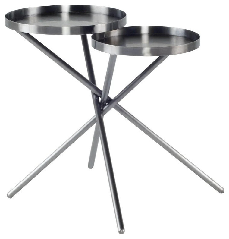 Elaine Graphite Side Table   Midcentury   Side Tables And End Tables   by Rustic Home Furniture Deco  Houzz