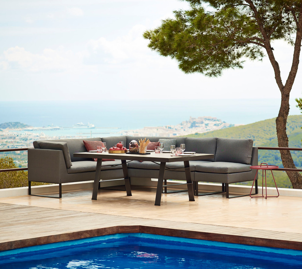 Cane Line Flex 2 Seater Sofa Left Module   Transitional   Outdoor Loveseats   by Kolibri Decor  Houzz