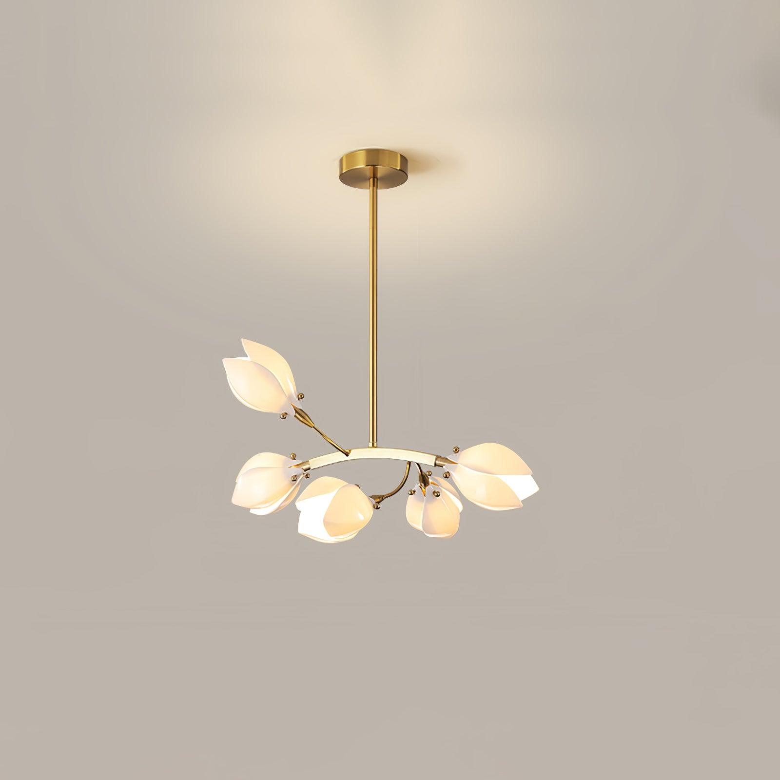 Porcelain Magnolia Chandelier