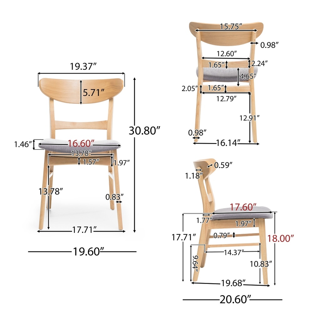 Idalia Mid century Modern Dining Chairs (Set of 4) by Christopher Knight Home