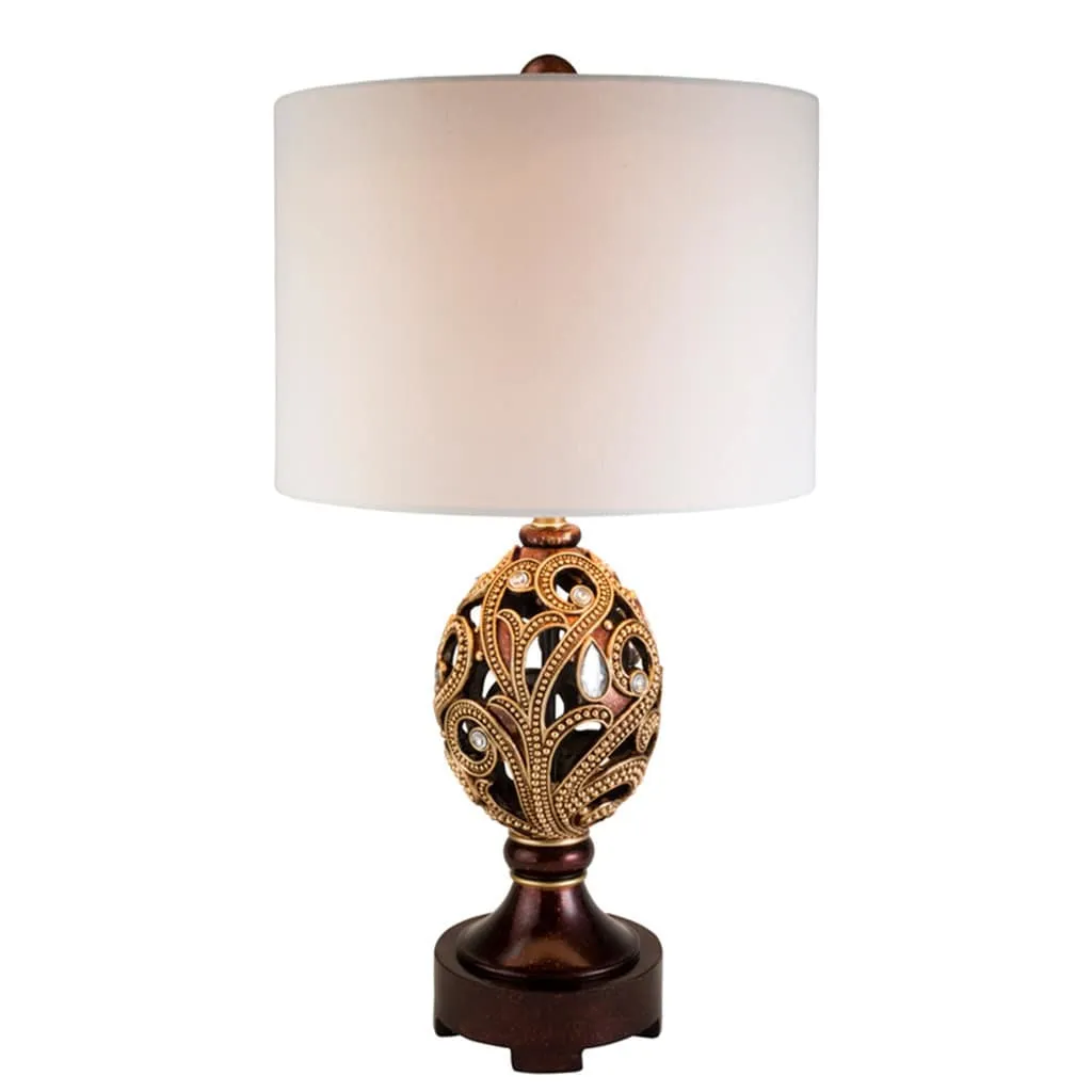 Moselle Polyresin Table Lamp