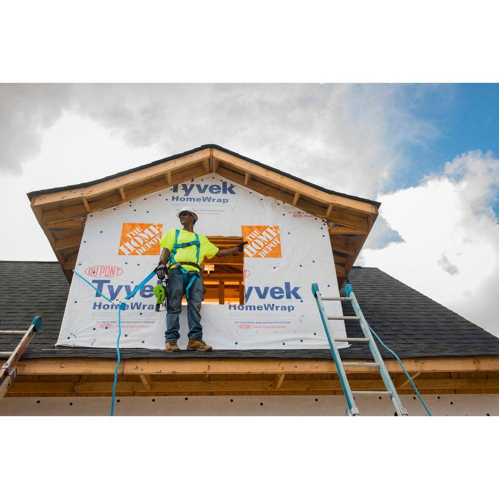 TYVEK 3 ft. x 165 ft. HomeWrap Housewrap (495 Sq.Ft) D15540828